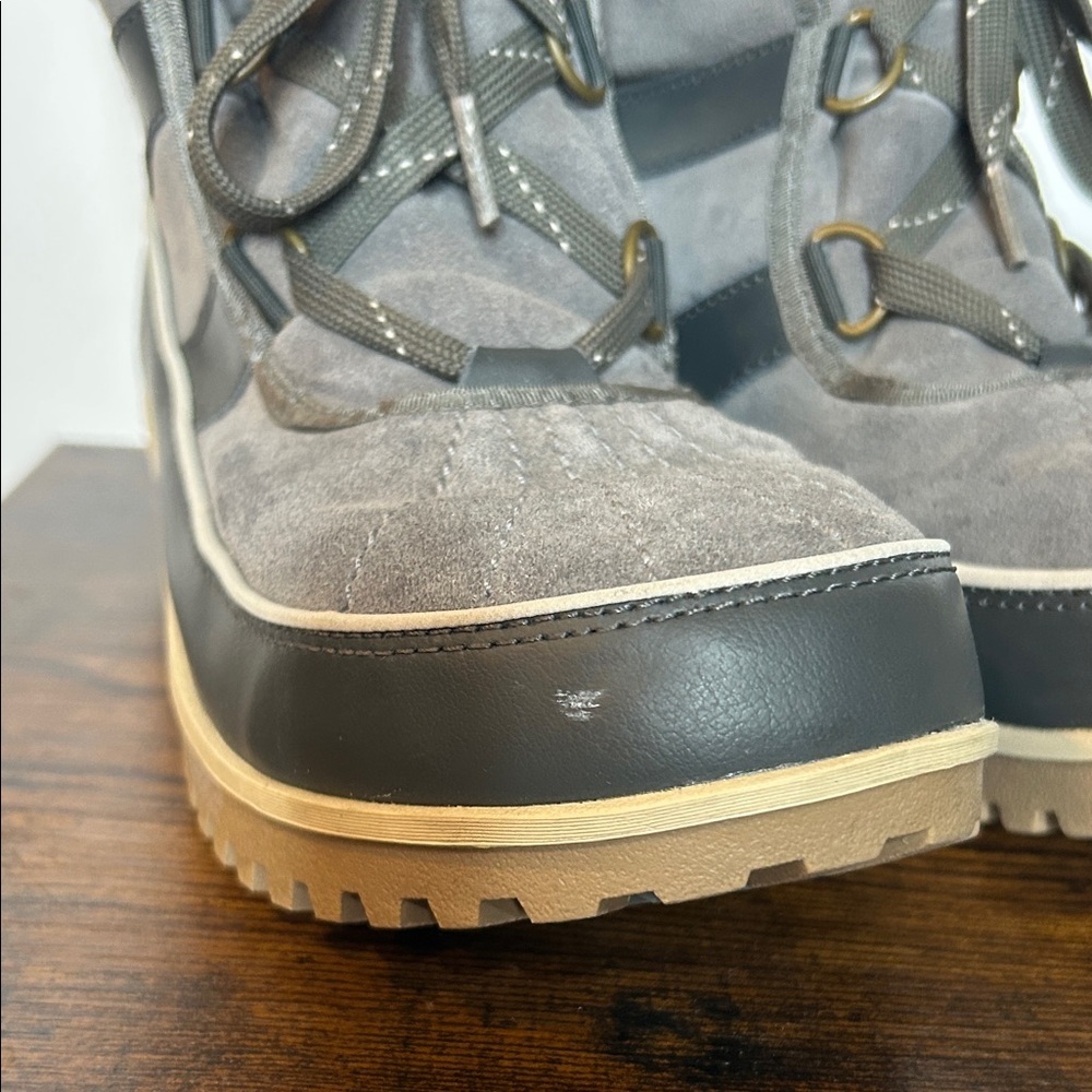 Sorel Tivoli II Quarry Gray Waterproof Short Boots Size 10 - Picture 7 of 11